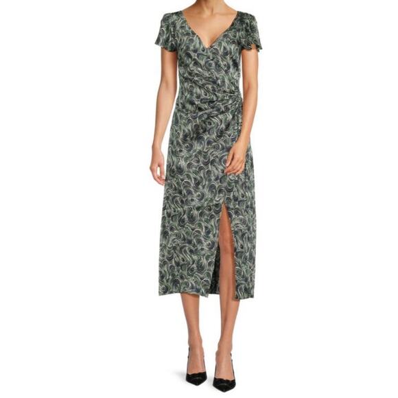 cinq a sept Dresses & Skirts - Cinq a Sept Dress Kacydie abstract slit midi size 10